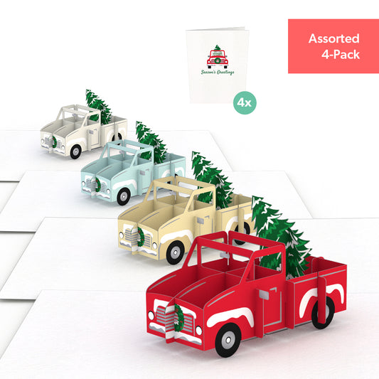 Holiday Truck Notecards (Assorted 4-Pack)