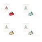 Holiday Truck Notecards (Assorted 4-Pack)