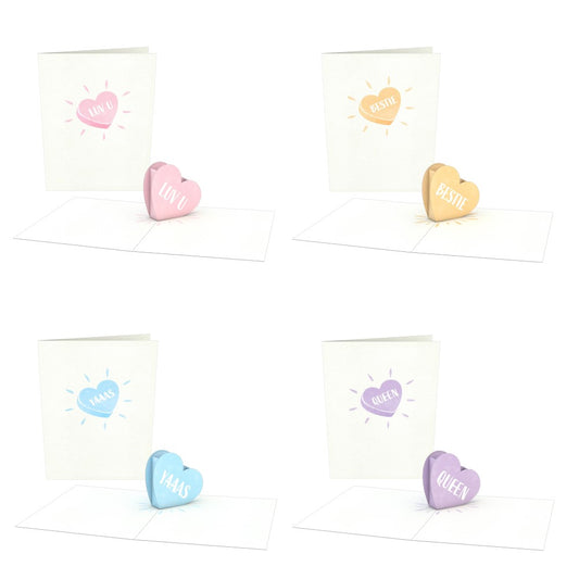 Love Hearts Notecards (Assorted 4-Pack)