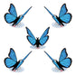 Stickerpop™: Blue Morpho Butterfly (5-Pack)