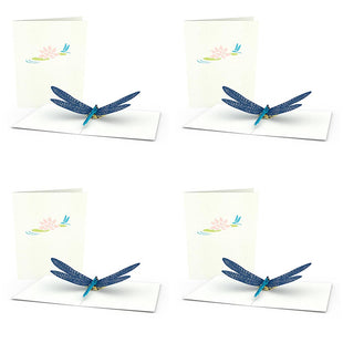 Dragonfly Notecards (4-Pack) greeting card -  Lovepop
