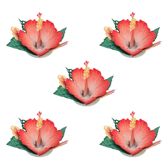Stickerpop™: Hibiscus Bloom (5-Pack)