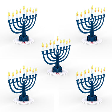 Stickerpop™: Hanukkah Menorah (5-Pack)