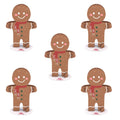 Stickerpop: Gingerbread Man (5-Pack)