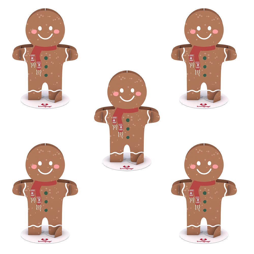 Stickerpop: Gingerbread Man (5-Pack)