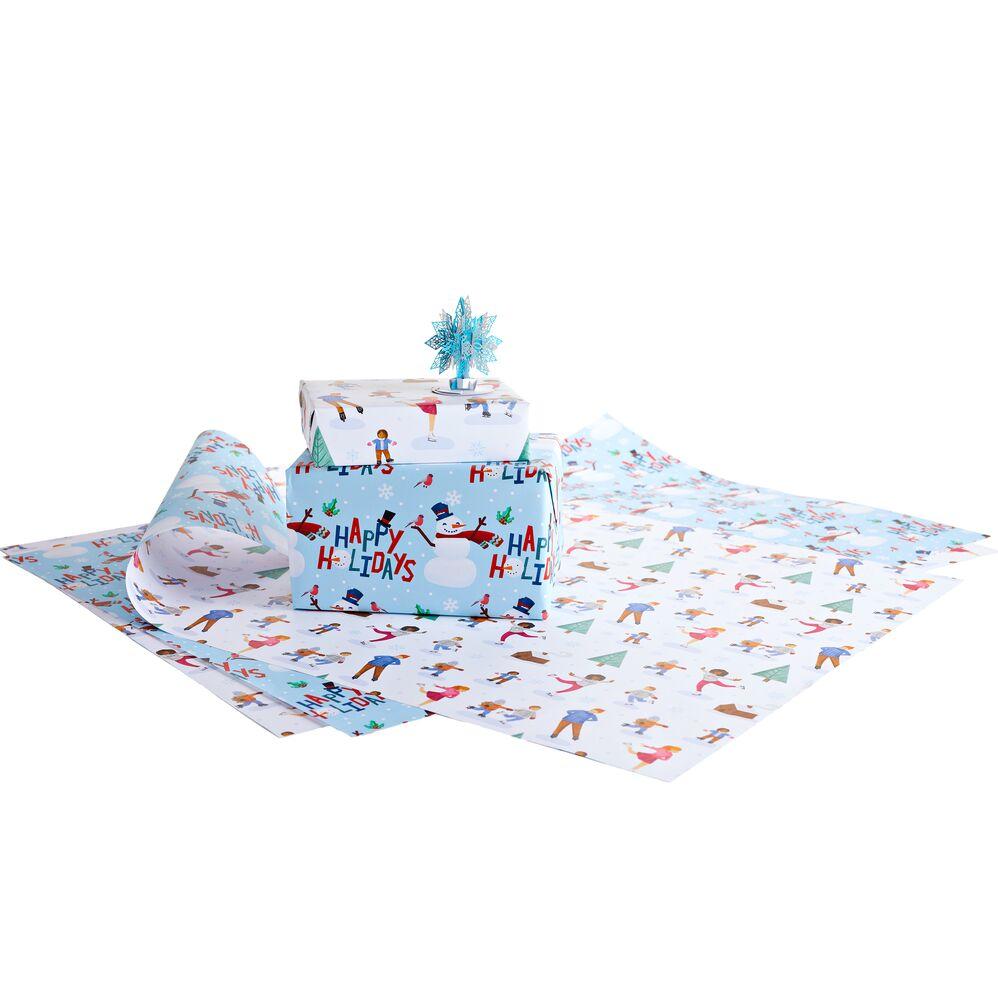 Whimsical Holiday Gift Wrap & Card Bundle