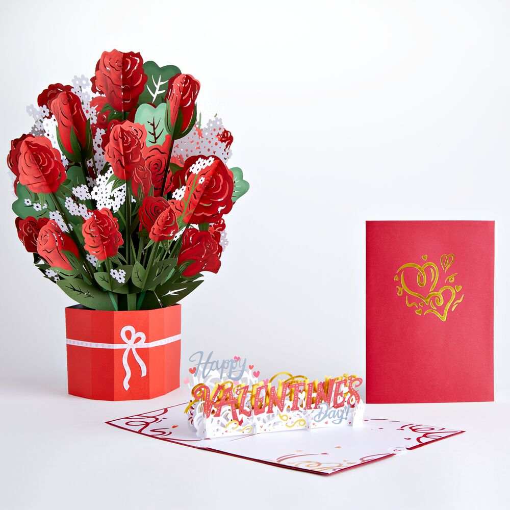 Grand Red Rose Valentine’s Day Bundle