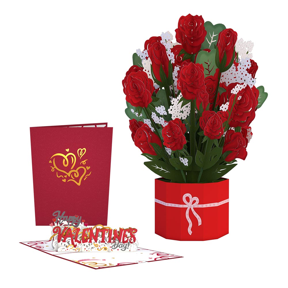 Grand Red Rose Valentine’s Day Bundle