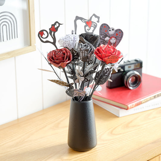 Handcrafted Paper Flowers: Disney Tim Burton’s The Nightmare Before Christmas Eternally Yours Roses (6-Stem)