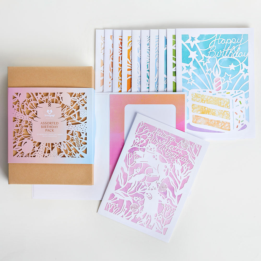 Birthday Pack (Assorted 12-Pack): Lovepop Moments™ Card