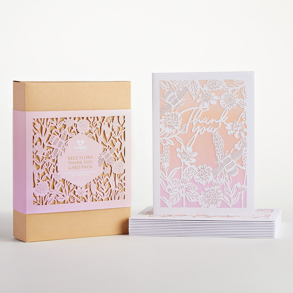 Flora & Bee Thank You Card