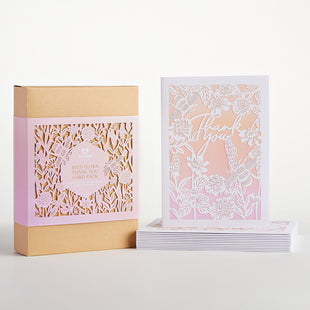 Flora & Bee Thank You Card greeting card -  Lovepop