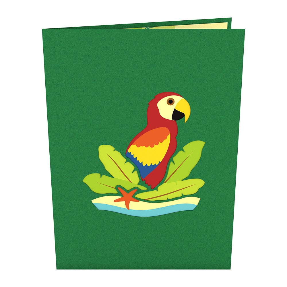 Parrot Pop up Card