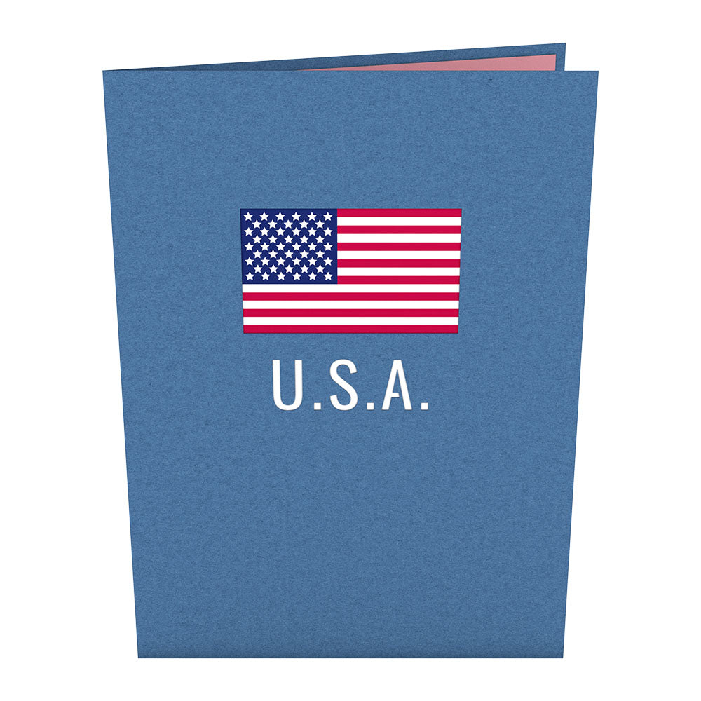 Patriotic Eagle Pop-Up Card