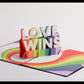 Love Wins Pop-Up Card
