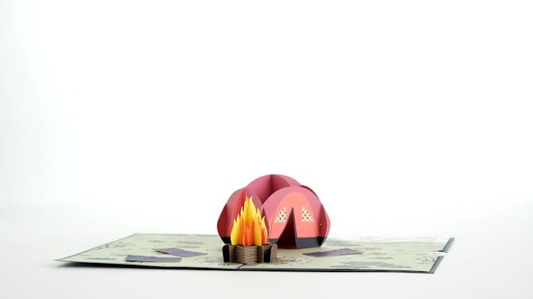 pop up card tent Happy Trails Camping Trip Pop-Up Card – Lovepop