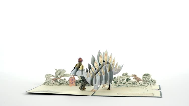Happy Birthday Stegosaurus Pop-Up Card
