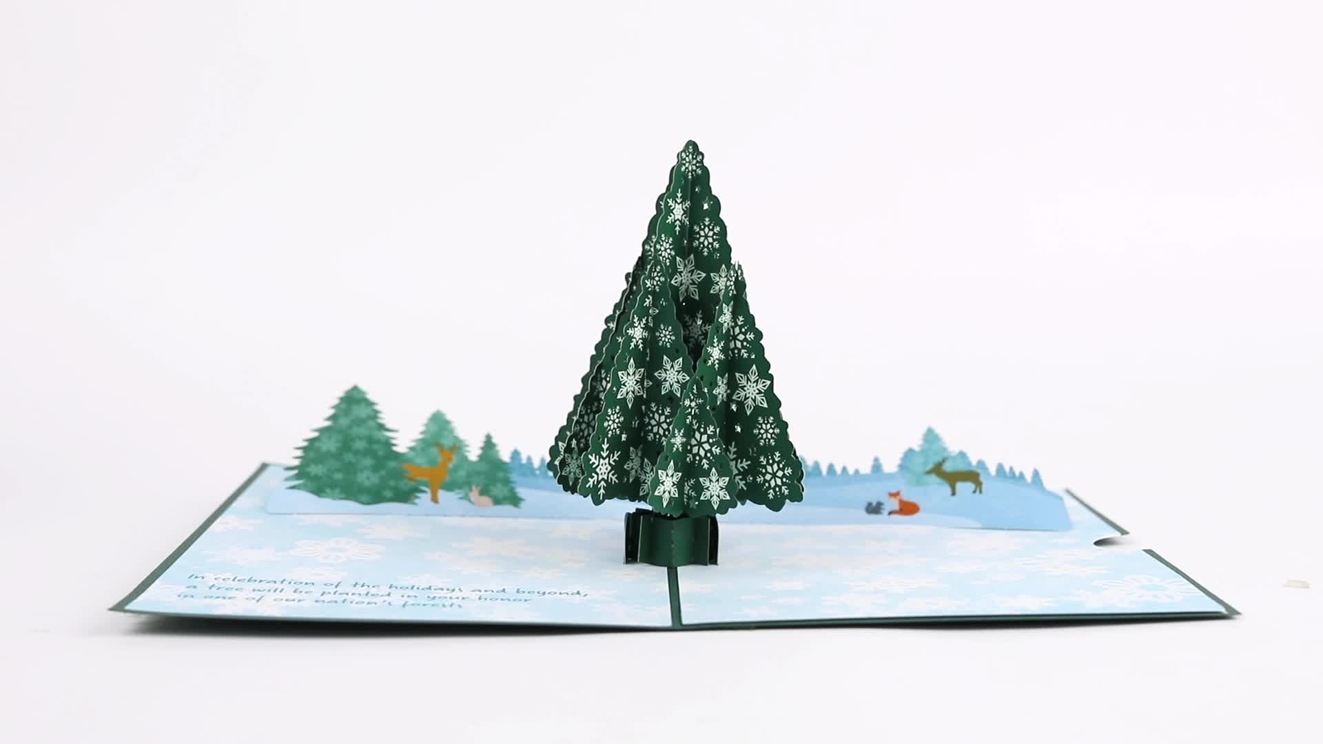 Arbor Day Foundation Holiday Tree Pop-Up Card