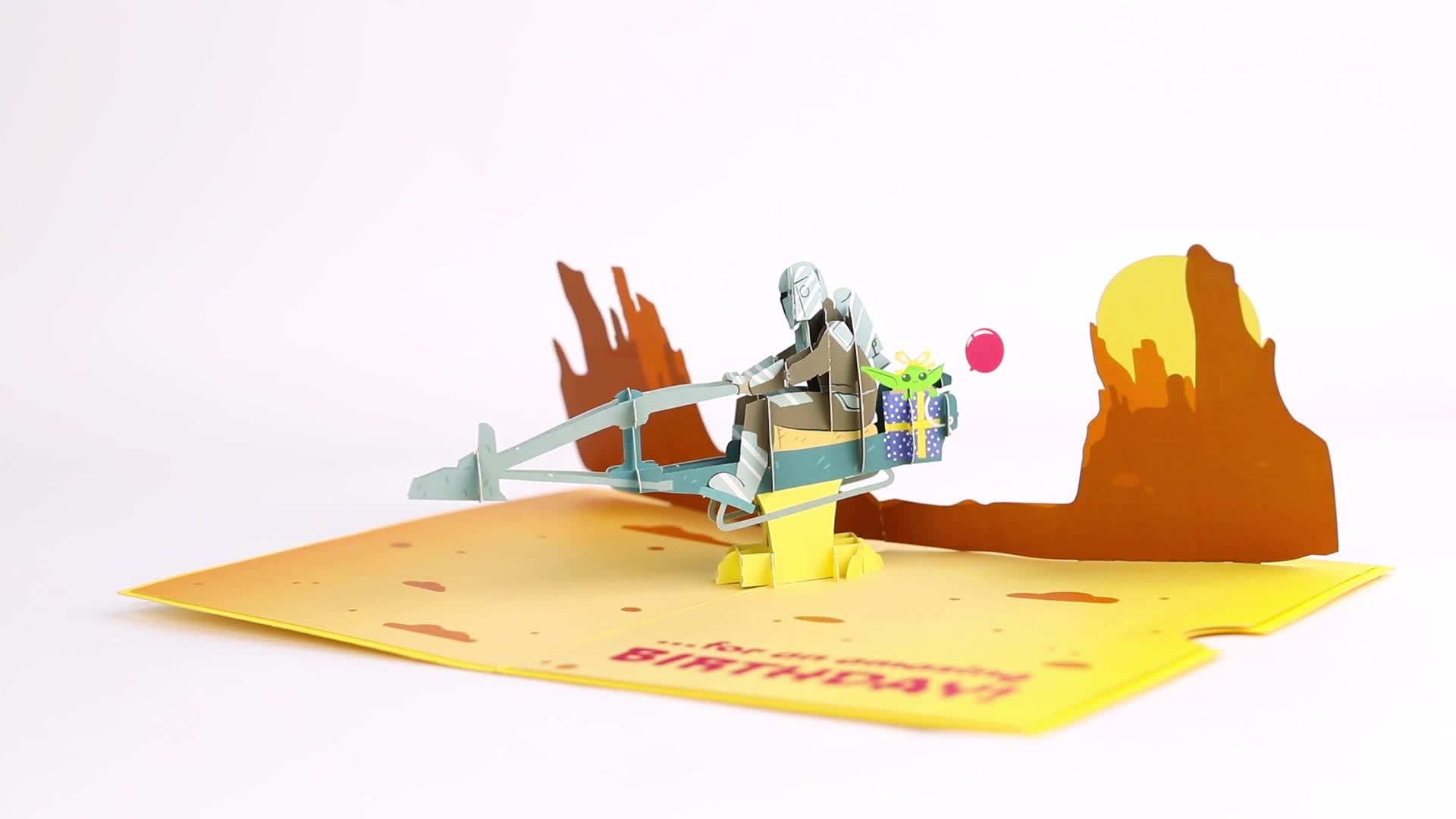 Star Wars™ The Mandalorian™ The Birthday Way Pop-Up Card