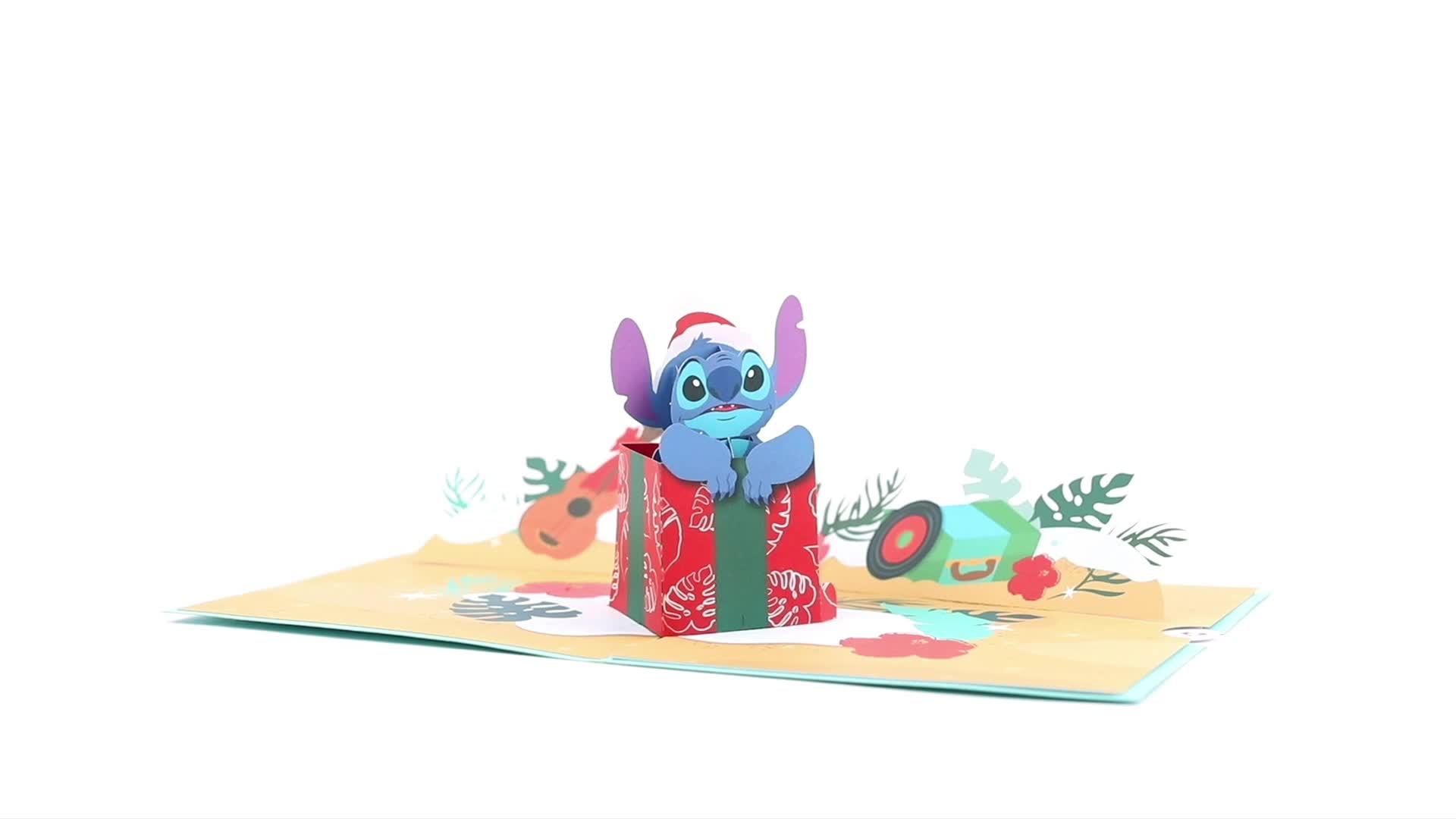 Lilo and Stitch Christmas Card | Aloha Christmas! Pop-Up