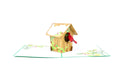 Holiday Cardinal Birdhouse Pop-Up Card