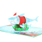 Santa Shark Pop-Up Card