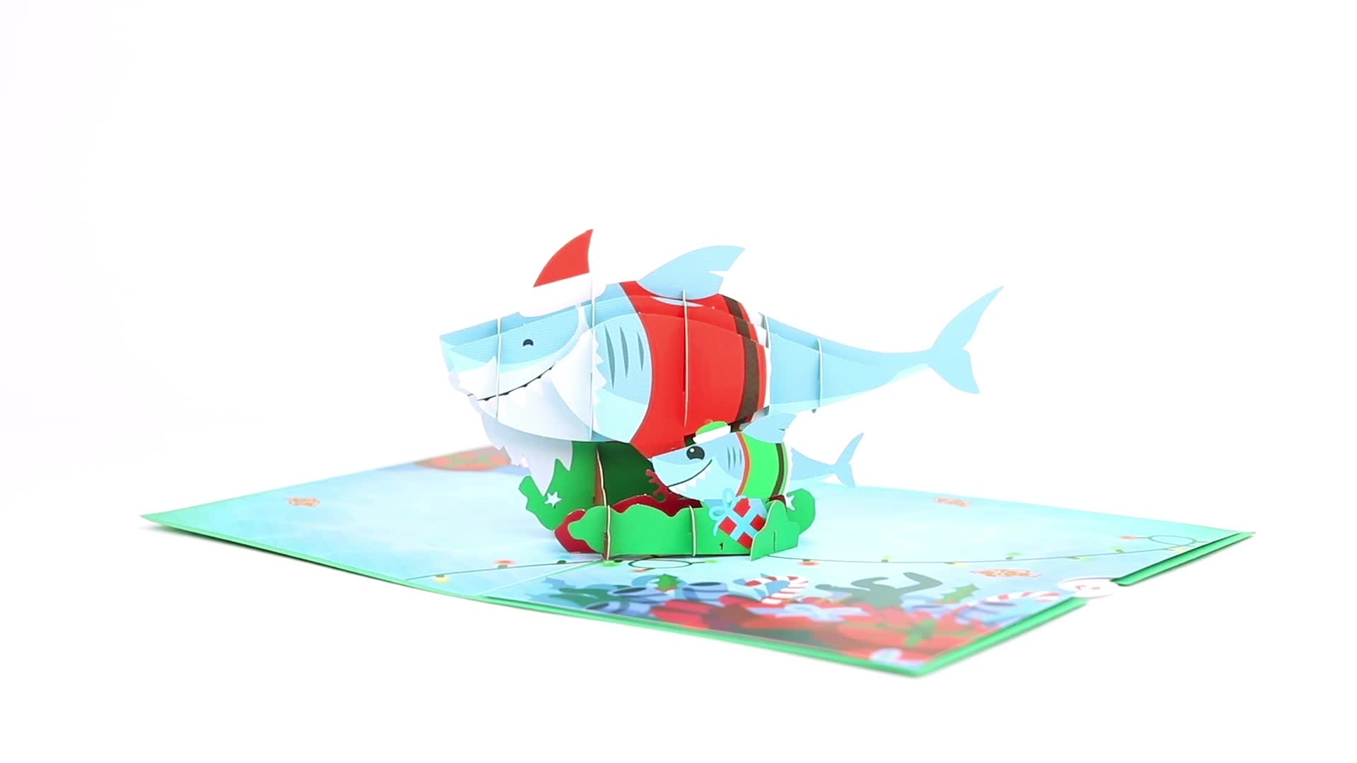 3D Shark Pop-Up Card - Handmade Ocean Birthday Card For Shark Lovers