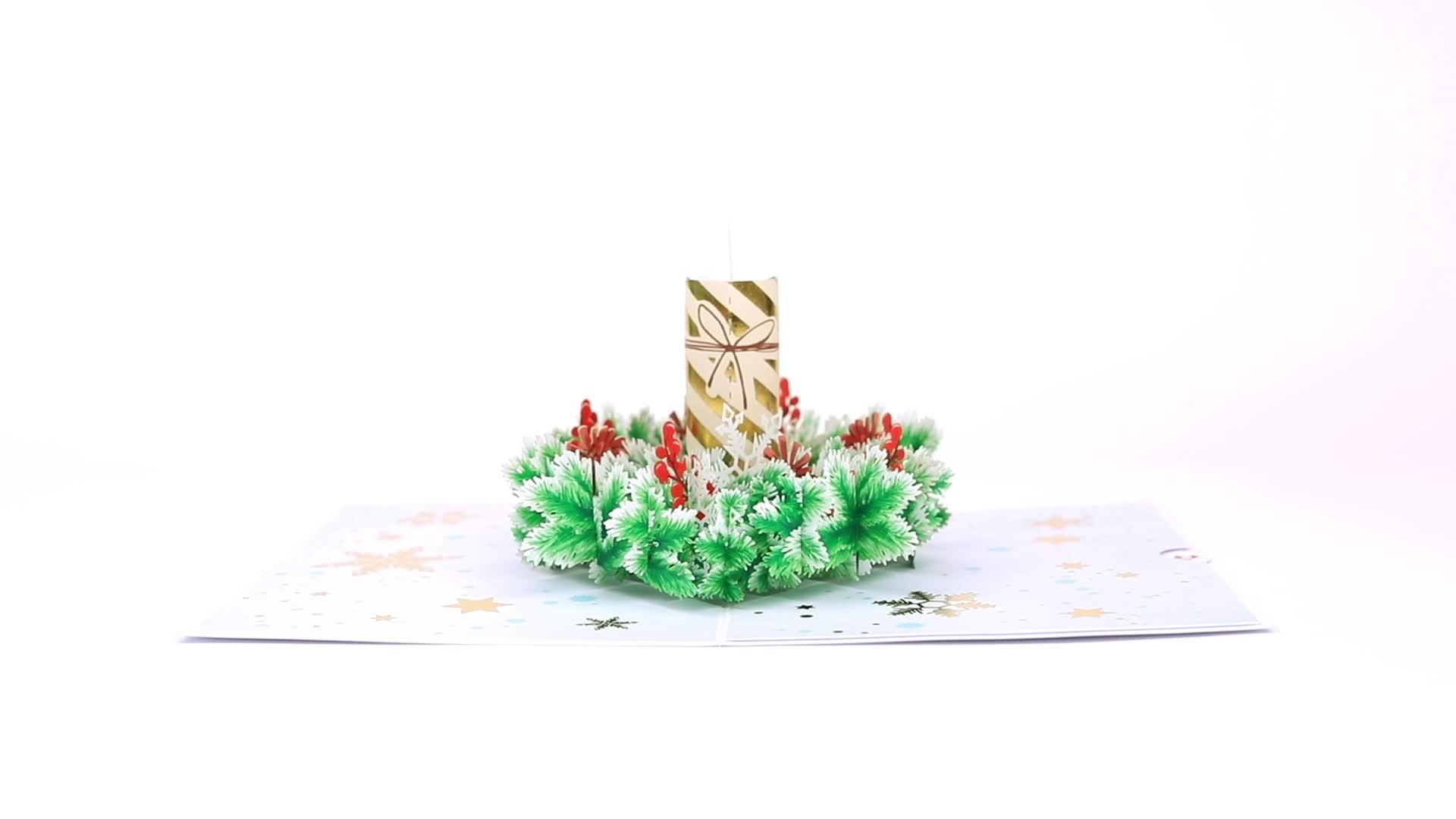 Holiday Candle Pop-Up Card