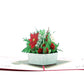 Christmas Flower Basket Pop-Up Card