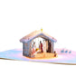 Painted Nativity Pop-Up Card