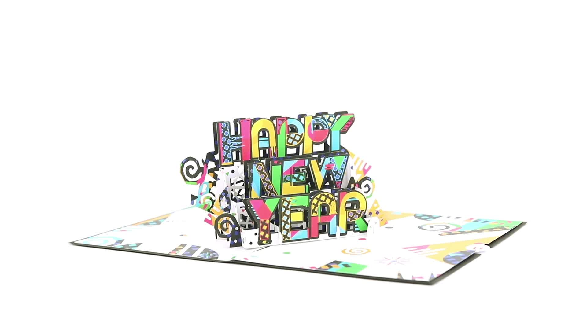 Happy New Year Pop-Up Card