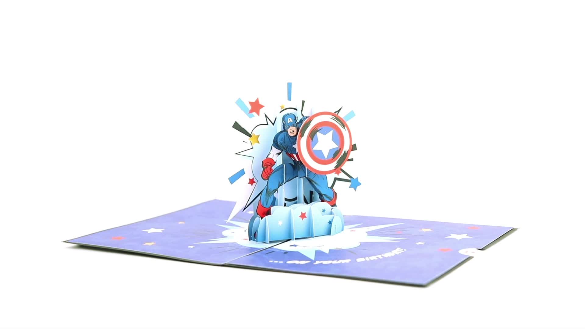 Marvel's Avengers Captain America Birthday Pop-Up Card