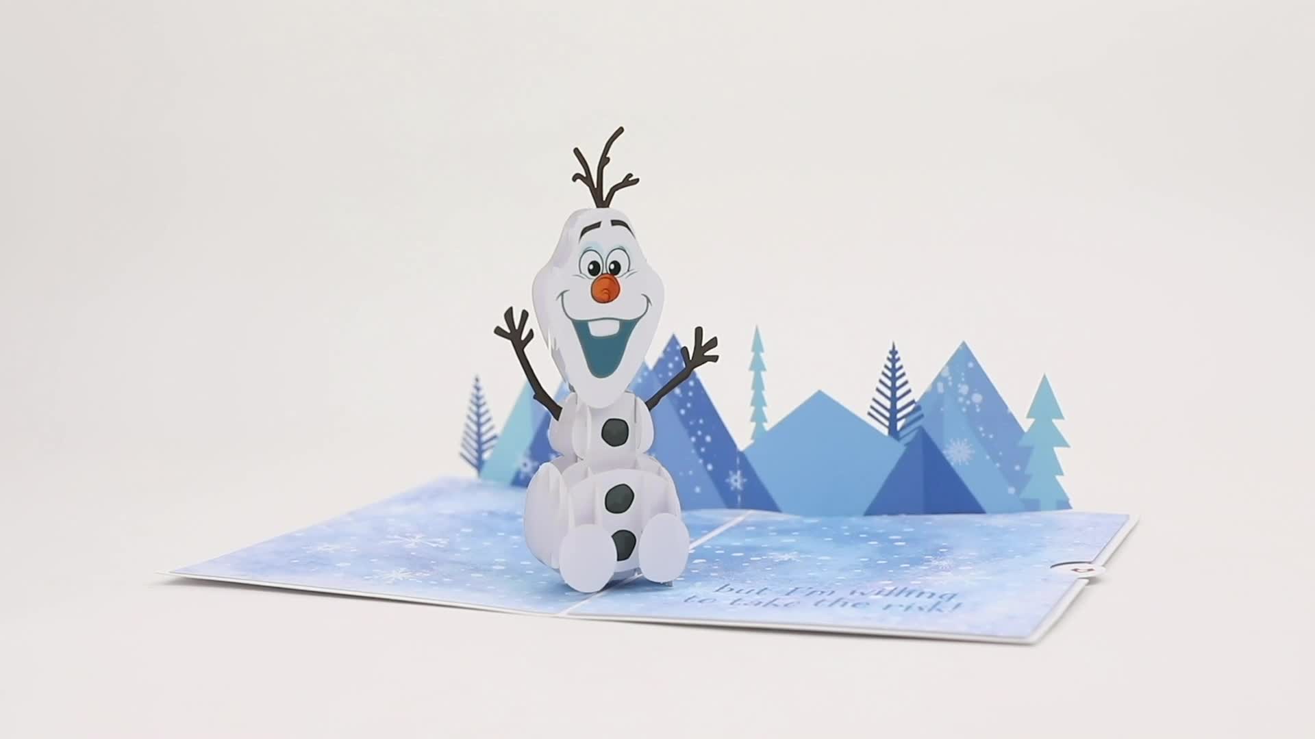 Disney Frozen Olaf's Warm Hugs Pop-Up Card