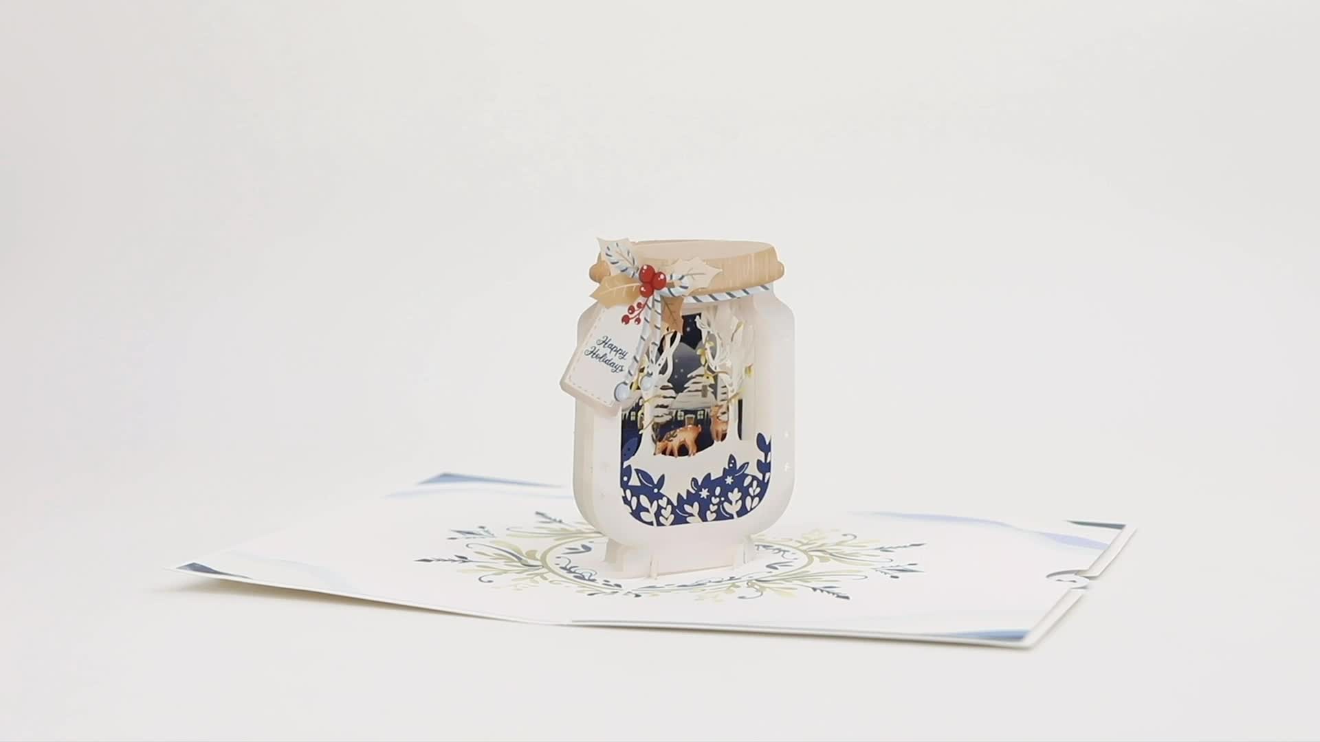 Winter Jar Pop-Up Card