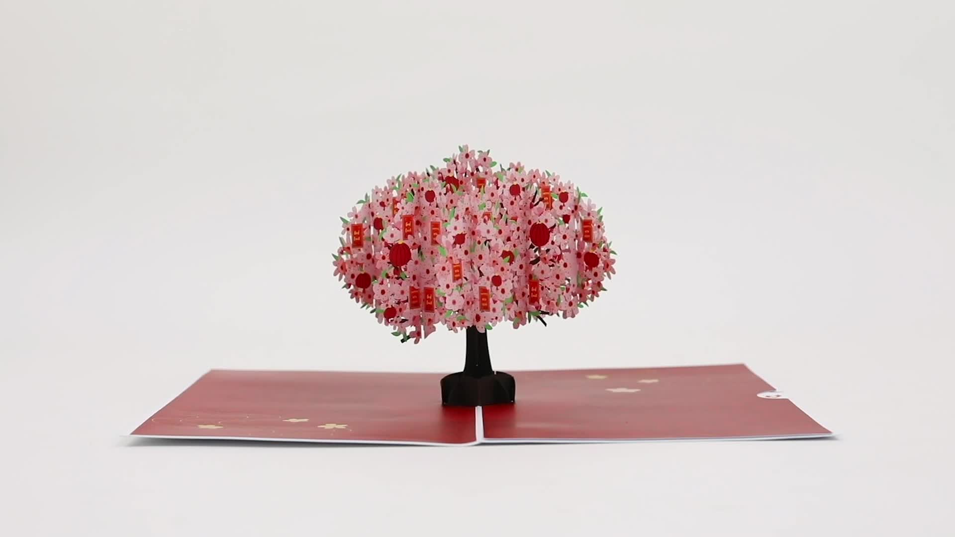 ピッピ様ジャンクジャーナル Cerry Blossom 3 Lunar New Year Cherry Blossom Pop-Up Card – Lovepop