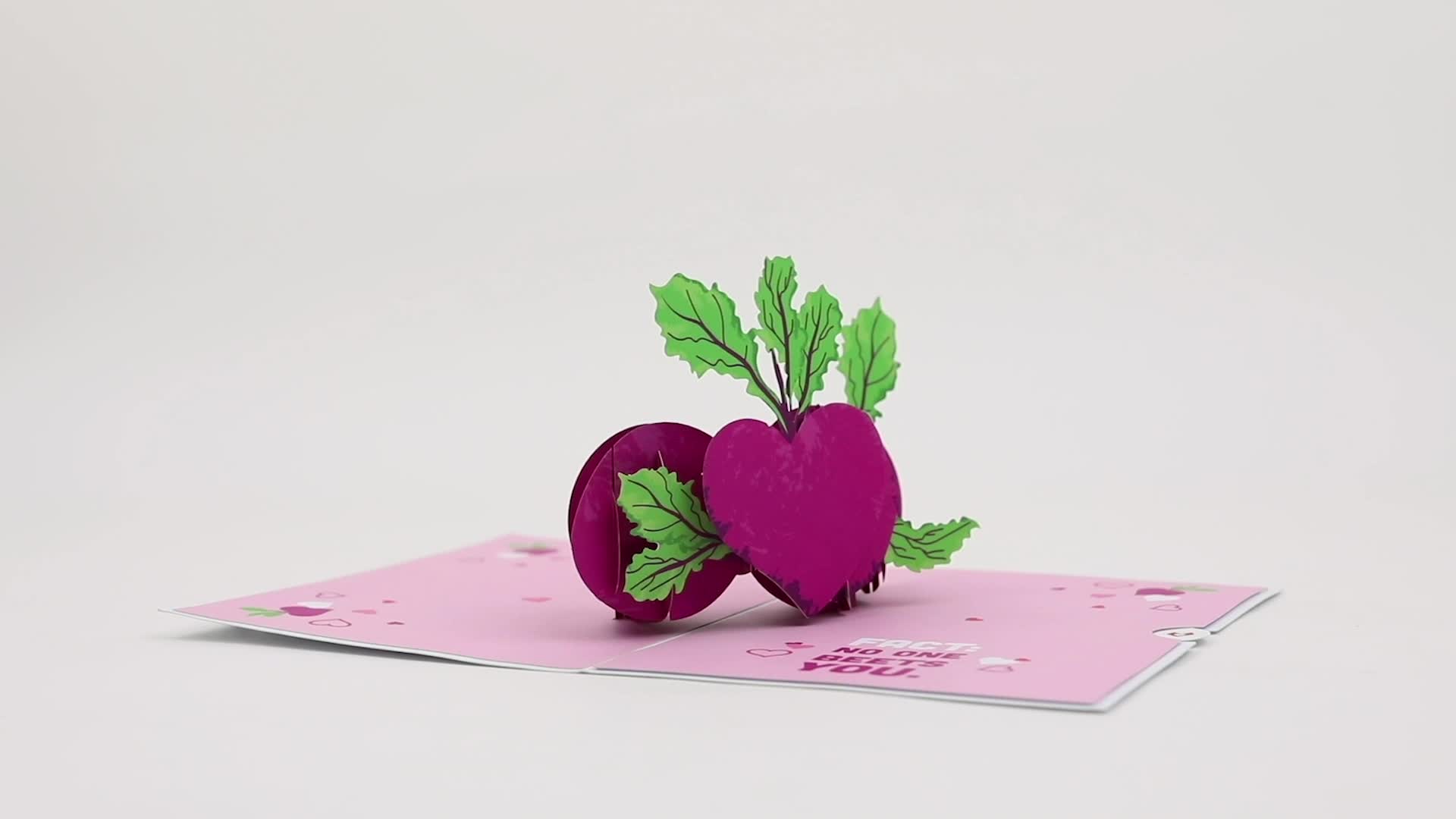 The Office No One Beets You Valentine Pop-Up Card
