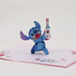 Disney's Stitch Rockin' Valentine Pop-Up Card