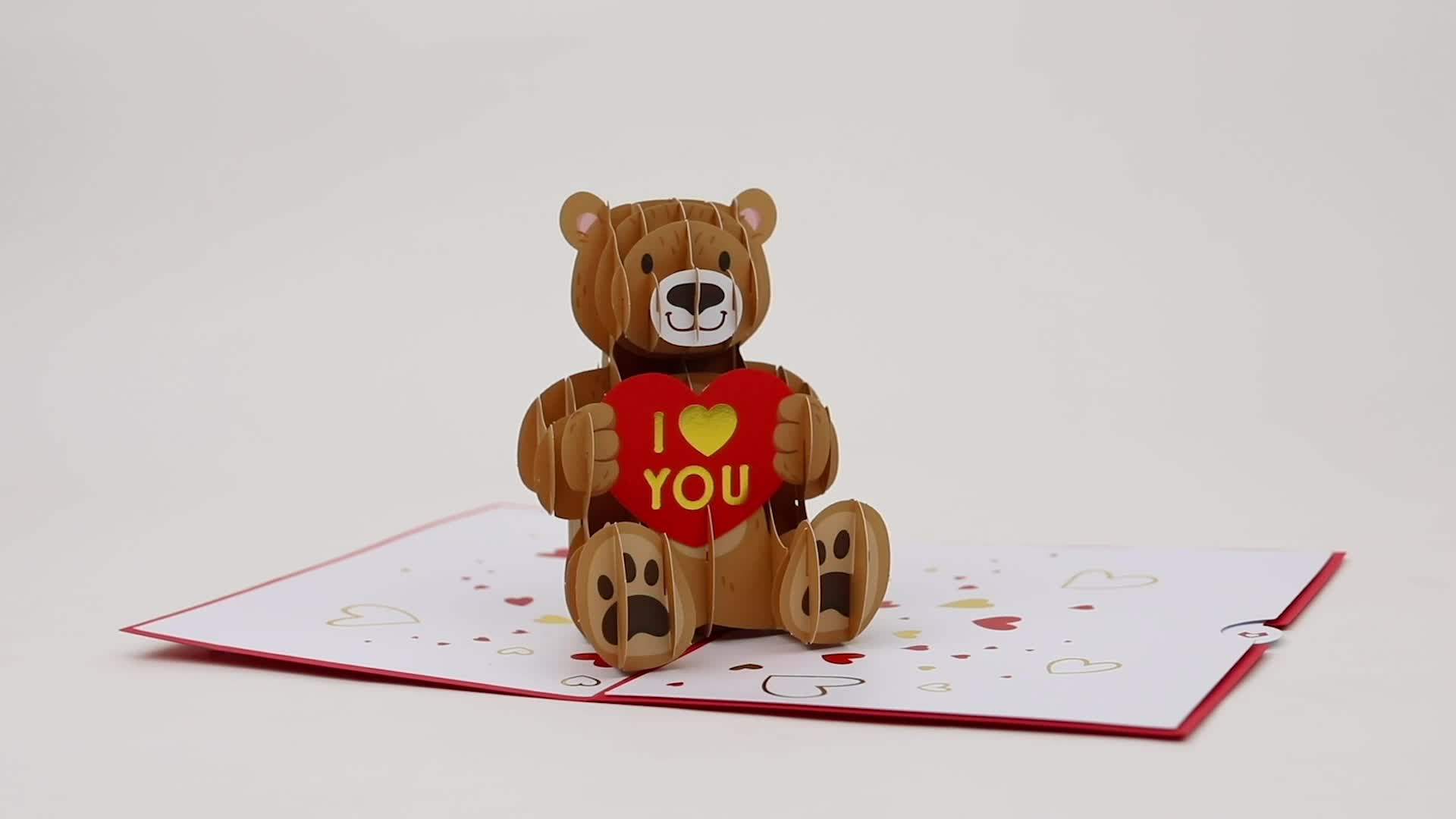 Valentine’s Day Love Bear Pop-Up Card