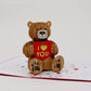 Valentine’s Day Love Bear Pop-Up Card