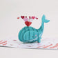 Whale You Be My Valentine Pop-Up Card