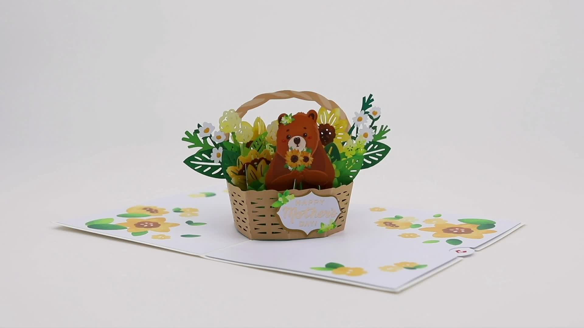 Mother's Day Mama Bear Card | Mother's Day Mama Bear Pop Up