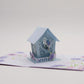 Mother's Day Blue Birdhouse Pop-Up Card