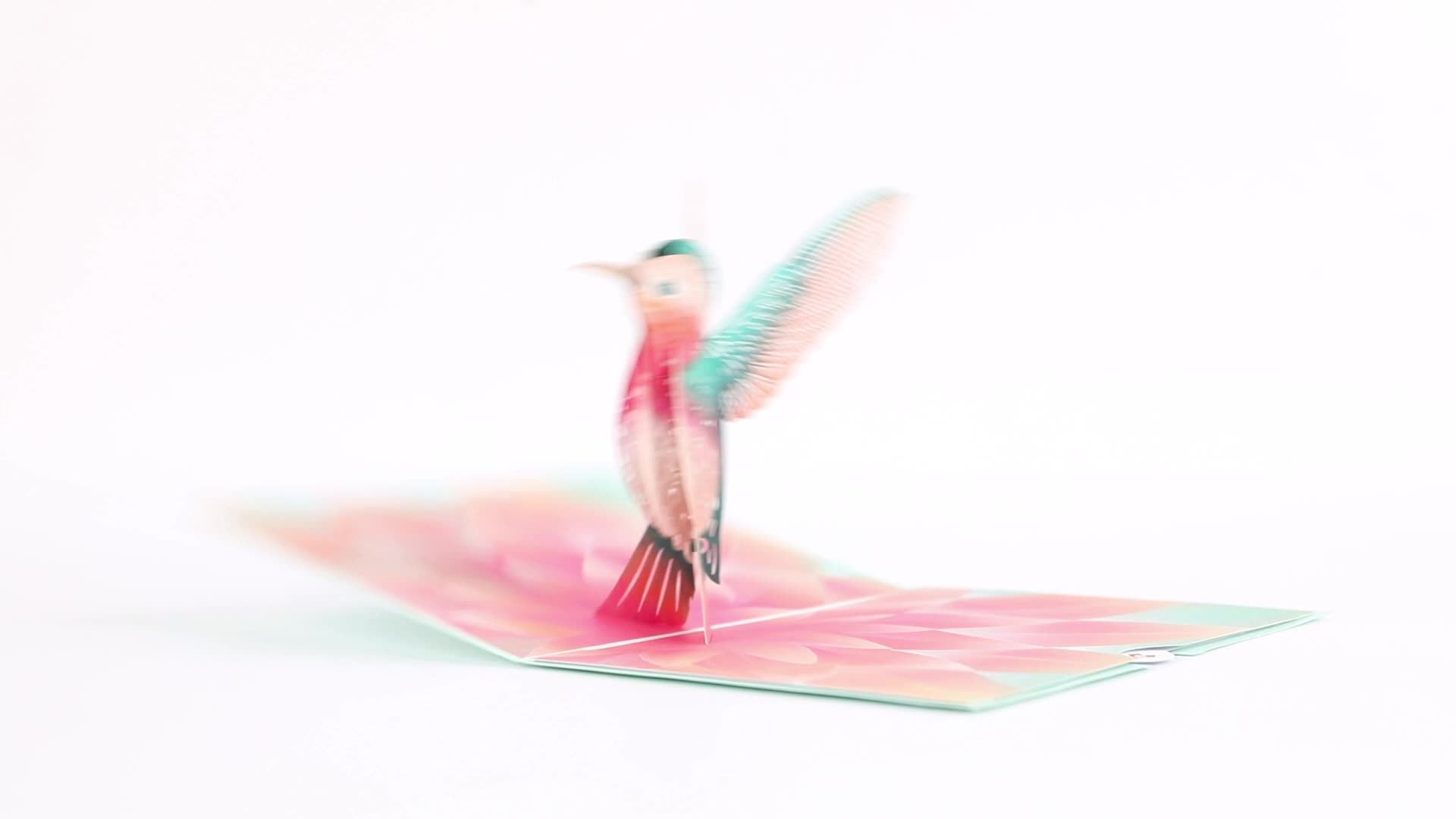 Lovely Hummingbird Pop-Up Card