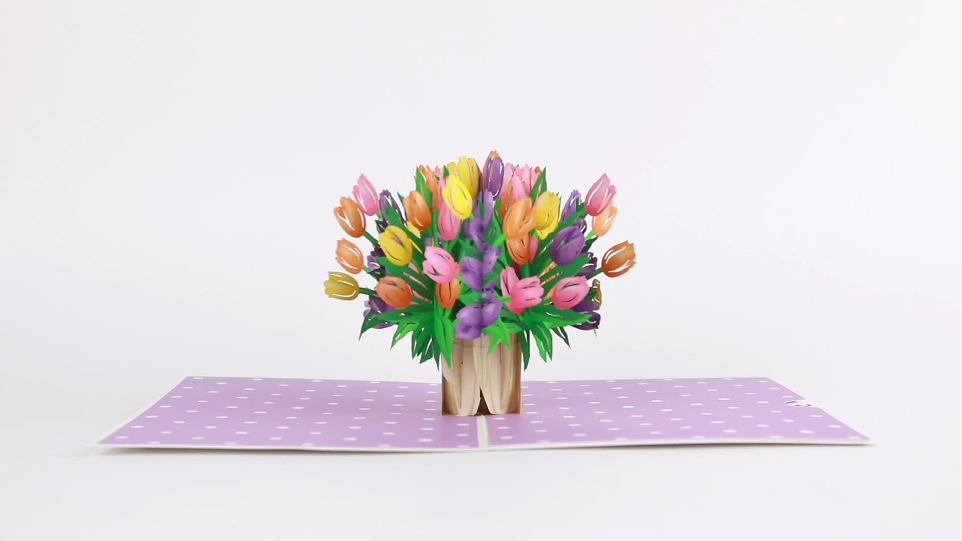 Tulips Pop-Up Card