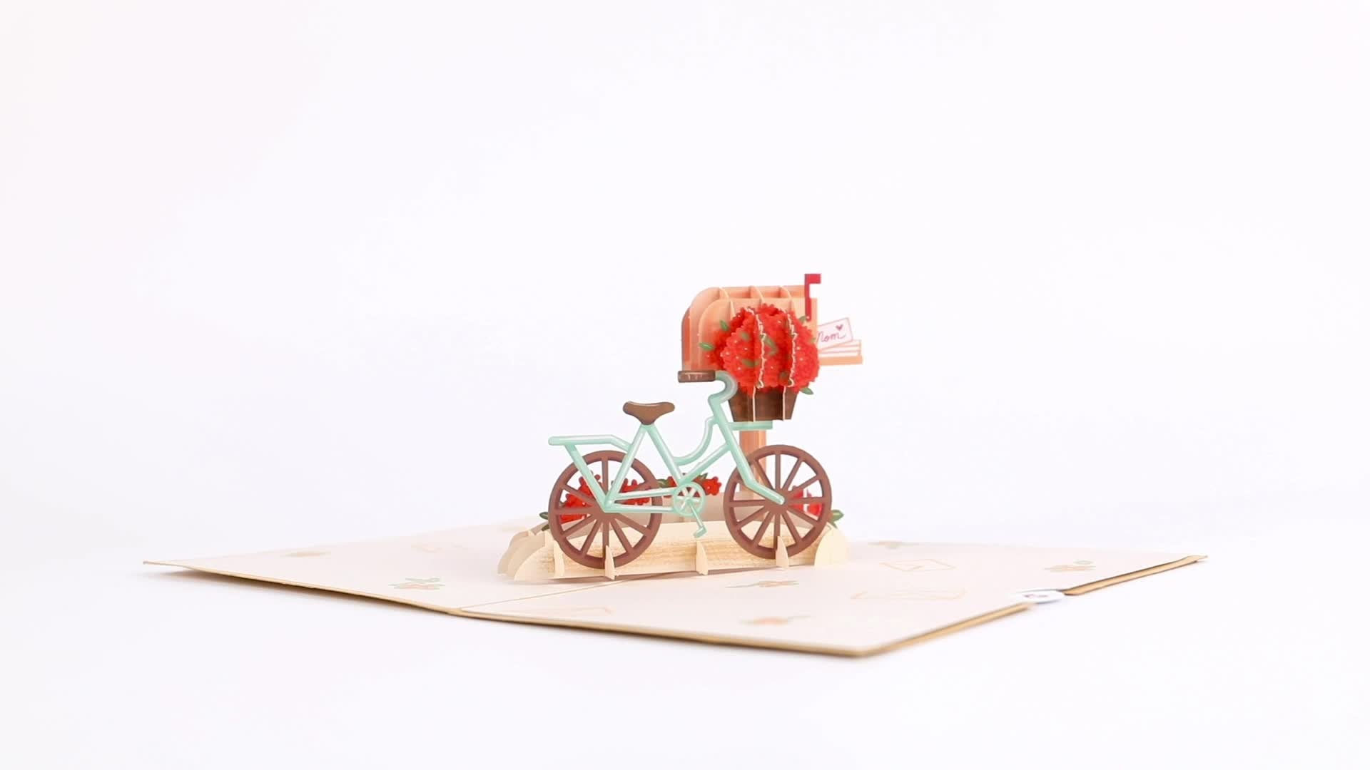 Mother's Day Bicycle Pop-Up Card