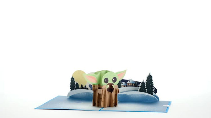 Star Wars™ The Mandalorian™ The Child: Warm Holiday Wishes Pop-Up Card