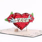 Mother's Day Tattoo Heart Pop-Up Card