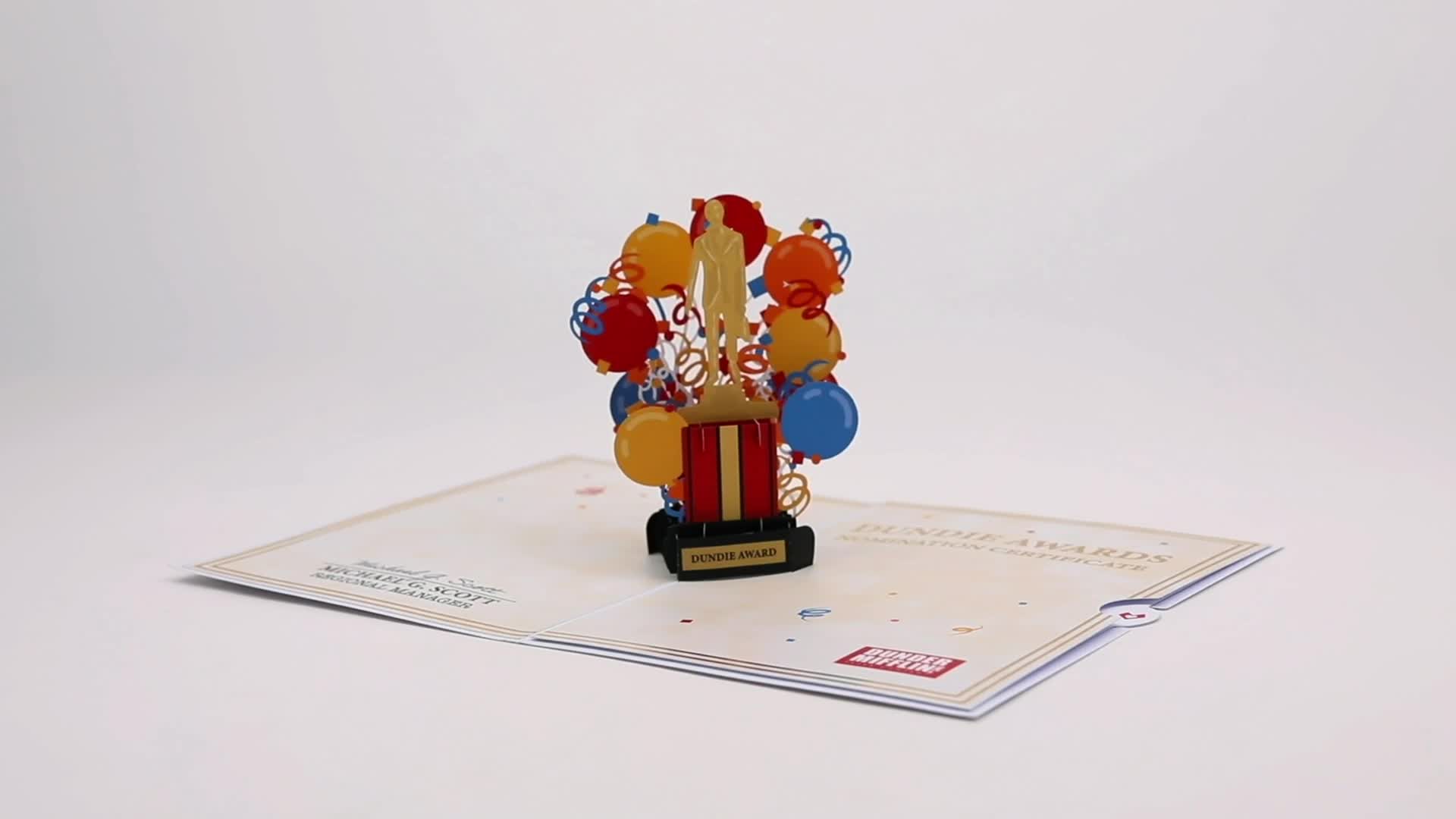 The Office Birthday Dundie Award Pop-Up Card – Lovepop