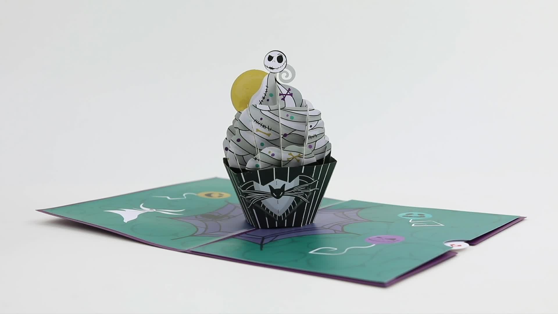 Disney Tim Burton's The Nightmare Before Christmas Birthday Cupcake Pop-Up Card