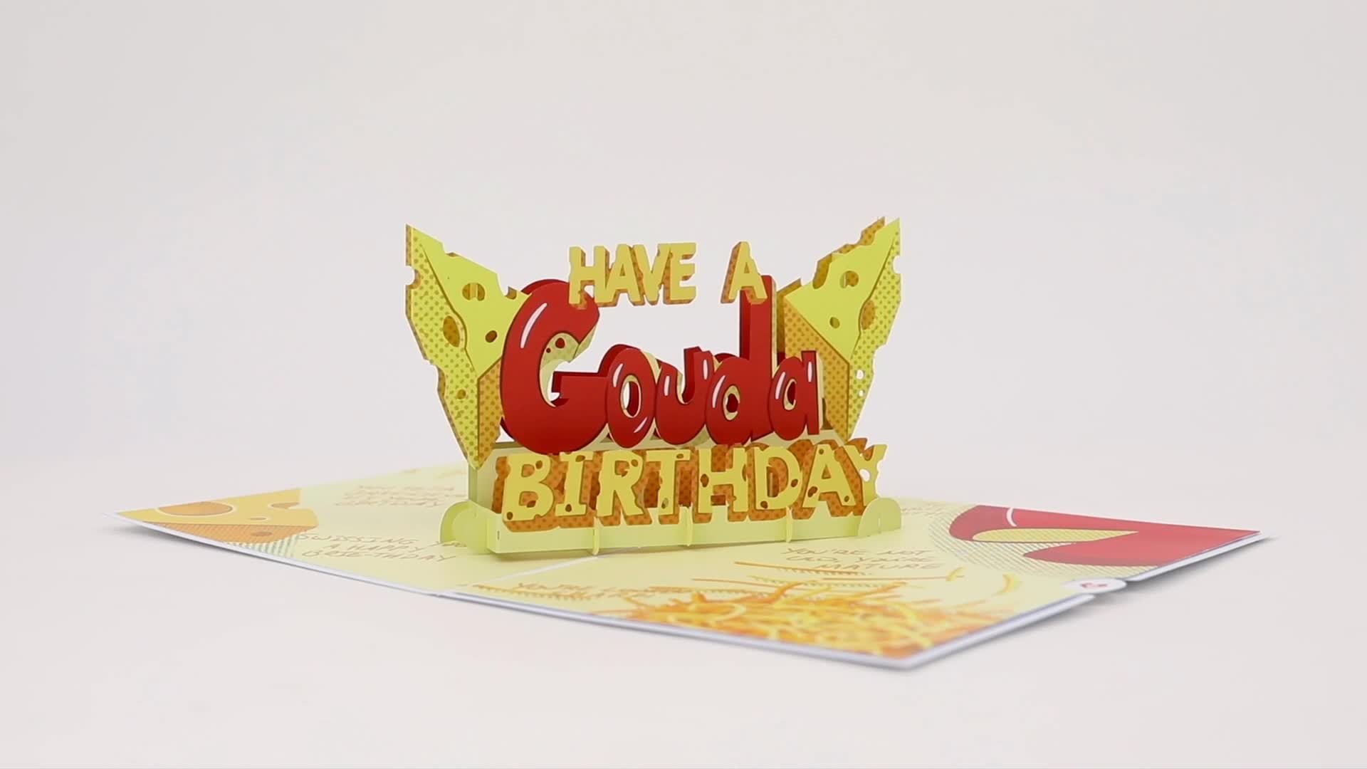 Gouda Birthday Pop-Up Card